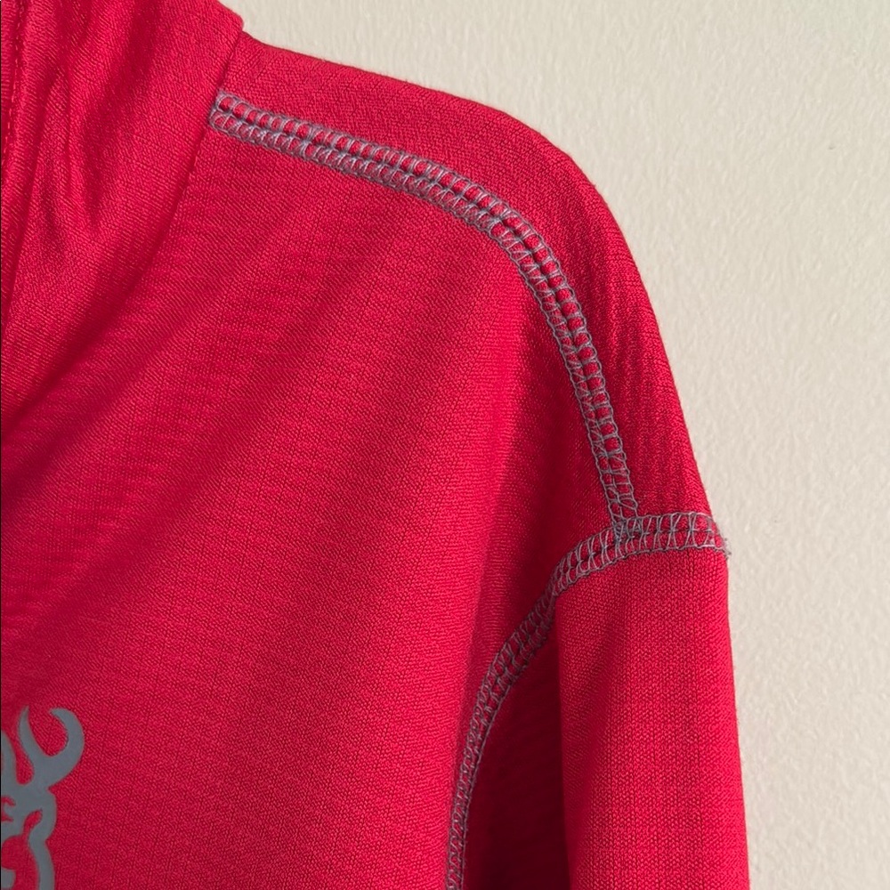 Browning Red Quarter-Zip Pullover - image 4
